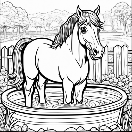 Farm Animals coloring page, level 2 Fun